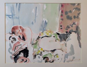 „Jelka I“, Aquarell, 40 x 50 cm, © Wolfgang Marquart 1997