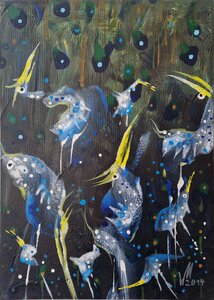 „Nightmare I“, Öl auf Leinwand, 30 x 40 cm, © Wolfgang Marquart 2014