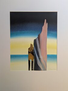 Ohne Titel III, Öllasur mit Holzfurnier, 50 x 60 cm, © Wolfgang Marquart 2000