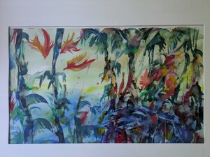 „Im Dschungel“, Aquarell, 100 x 70 cm, © Wolfgang Marquart 2008