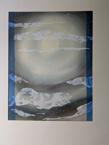 „Mondnacht“, Öl auf Pappe, 90 x 70 cm, © Wolfgang Marquart 2007