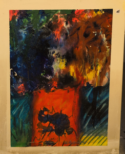 „Wilde Blüten“, Öl auf Leinwand, 80 x 60 cm, © Wolfgang Marquart