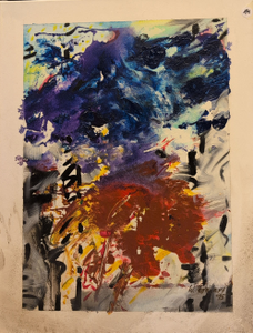 „Im Sturm“, Öl auf Leinwand, 80 x 60 cm, © Wolfgang Marquart